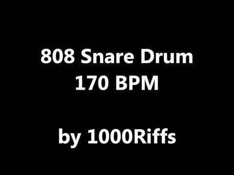 808 Snare Drum : 170 BPM - Beats Per Minute