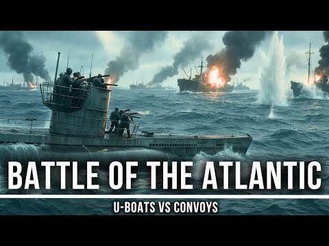 Fall Asleep To | The ENTIRE Battle of the Atlantic – U-Boats vs Convoys | WW2 Naval War Documentary