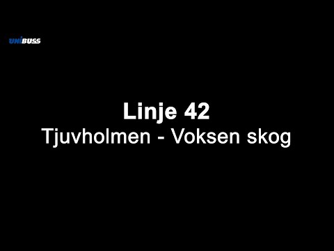 Linje 42 Tjuvholmen - Voksen skog