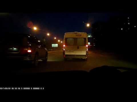 Авария в Новосибирске на улице Ватутина. Смотреть на газель.