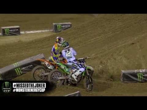 Ryan Dungey Misses Joker Lane At 2013 Monster Energy Cup