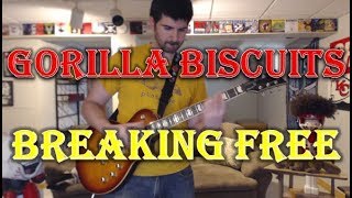 Gorilla Biscuits - Breaking Free - Punk Guitar Cover (guitar tab in description!)