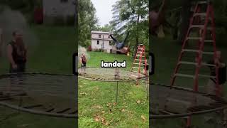 The trampoline was barbed wire.. 😳