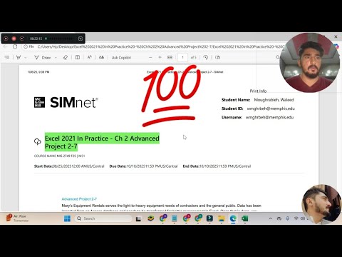 Excel 2021 In Practice - Ch 2 Advanced Project 2-7 #ch2advancedproject2-7 #simnet