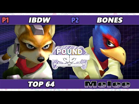 Pound 2022 Top 64 - iBDW (Fox) Vs. Bones (Falco) SSBM Smash Melee Tournament