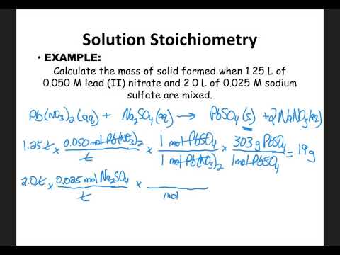 Solution Stoichiometry Notes