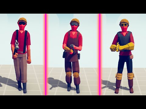 EVOLUTION OF TF2 ENGINEER - Totally Accurate Battle Simulator TABS