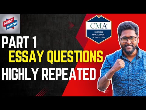 Essay Practice #CMA USA PART 1 | Repeated Questions ✅ | Must Watch 🎯