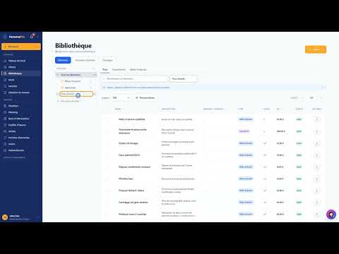 Tutoriel vidéo : Dossiers d'articles — Formation FacturesPro