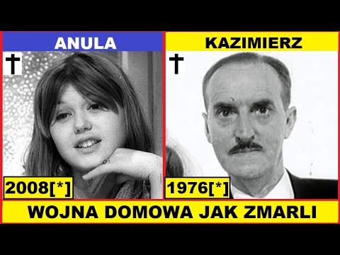 WOJNA DOMOWA JAK ZMARLI AKTORZY