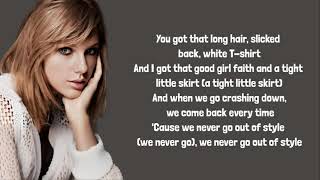 Taylor Swift - Style lyrics