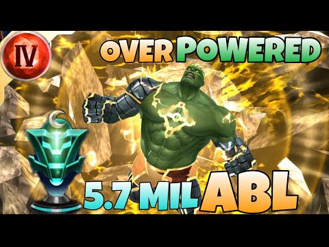 HULK is OVERPOWERED..!! 5.7 Mil ABL & GBR SOLO | COMBAT VILLAIN MALE | MARVEL FUTURE FIGHT | MFF