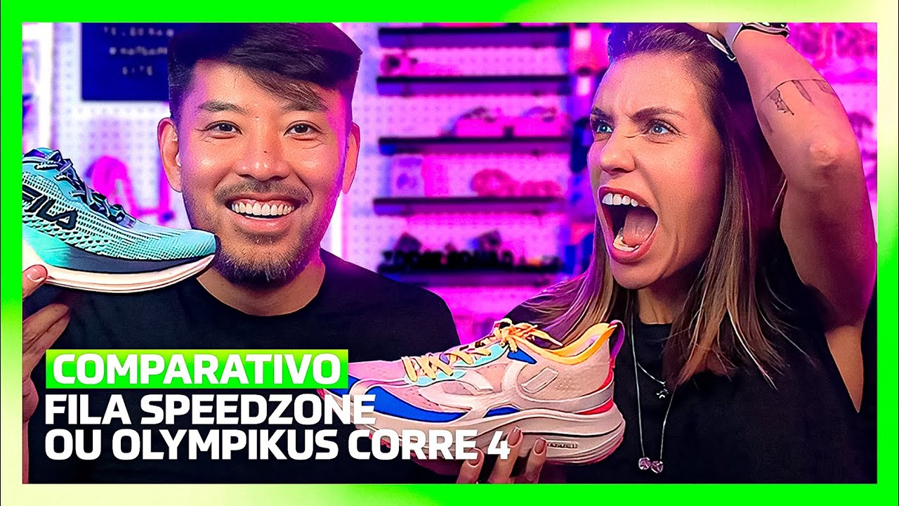 FILA RACER SPEEDZONE ou OLYMPIKUS CORRE 4 // Comparativo Completo