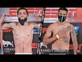 JOSUE VARGAS VS. SALVADOR BRICENO - FULL WEIGH IN AND FACE OFF VIDEO