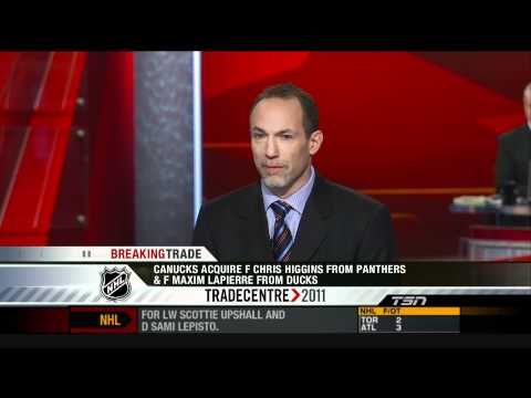 Canucks Acquire Higgins & Lapierre - 02.28.11 - HD