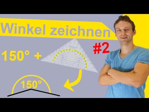 Winkel zeichnen Teil 2 | Überstumpfen  Winkel mit dem Geodreieck bestimmen | LehrerBros