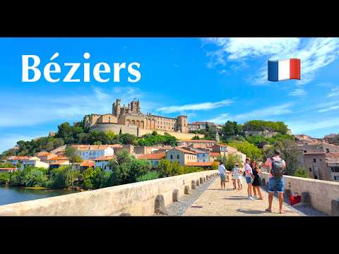 Béziers, France   Walking in Béziers, France - Walking in France 4K UHD