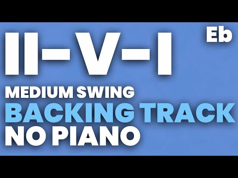 II V I Backing Track in Eb - NO PIANO