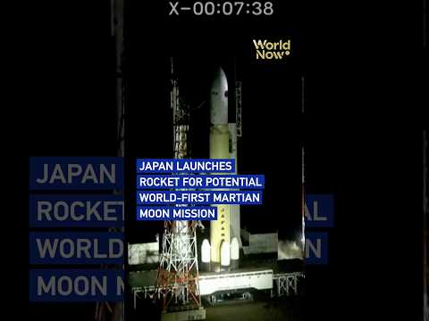 Japan launches rocket for potential world-first Martian moon mission #worldnow