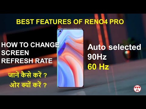 How to change Screen refresh rate I OPPO Reno4Pro screen refresh Rate customize