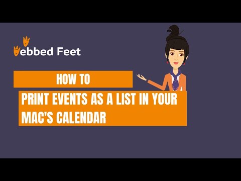 How to Print Events as a List in Your MAC’s Calendar