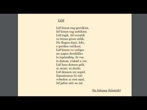 Poedot - Löf ( Language Volapük )