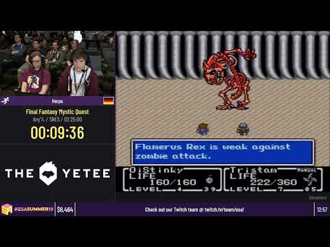 Final Fantasy Mystic Quest [Any%] by Harpa - #ESASummer19