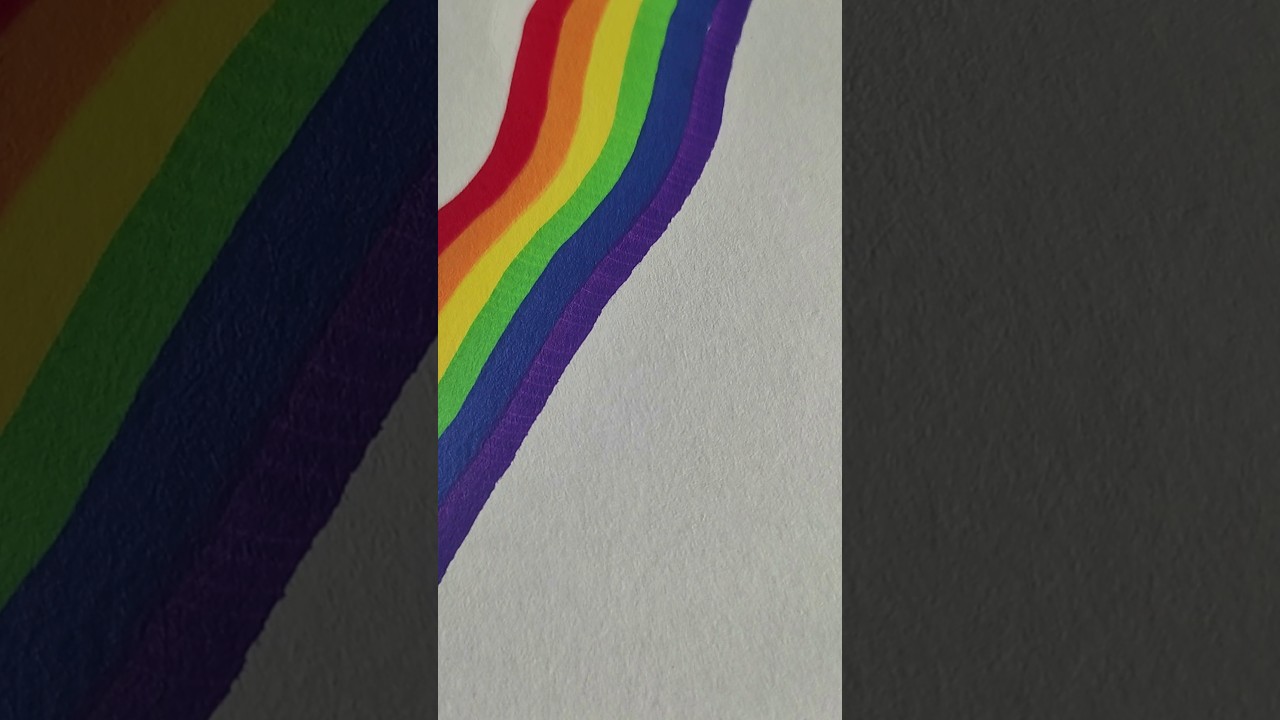 Rainbow wave 🌈 #penthomize #art #drawing #satisfying