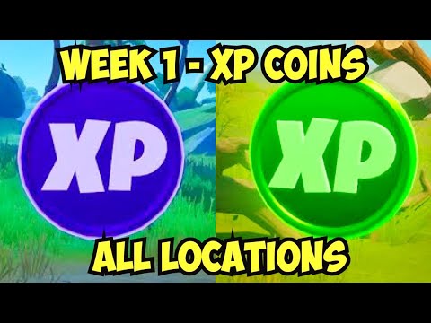 How to find ALL XP Coin Locations - Week 1 Green/Purple (Fortnite Chapter 2, Season 3)