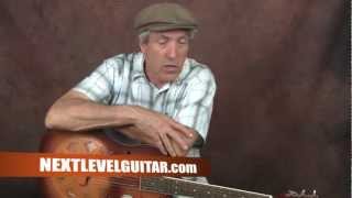 Learn Delta Blues guitar Robert Johnson inspired lesson Hellhound on My Trail style song