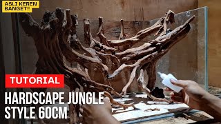 Tutorial Membuat hardscape jungle 60cm,pesanan dari subscriber surabaya