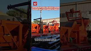 203  Yili HZS25 concrete batching plant is delivered to Nigeria #nigeriaconcretebatchingplant