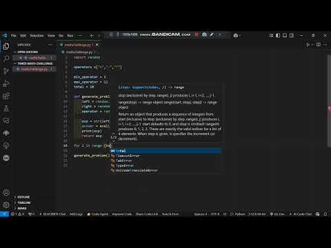 Timed Math Challenge Python
