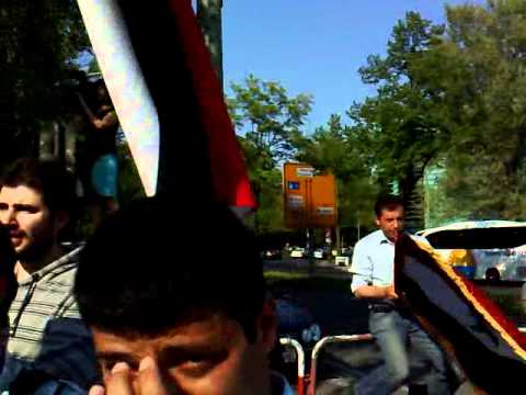 Protest and Demonstration For free Syria - Syria ambassy Berlin - Germany 23-04-2011-1