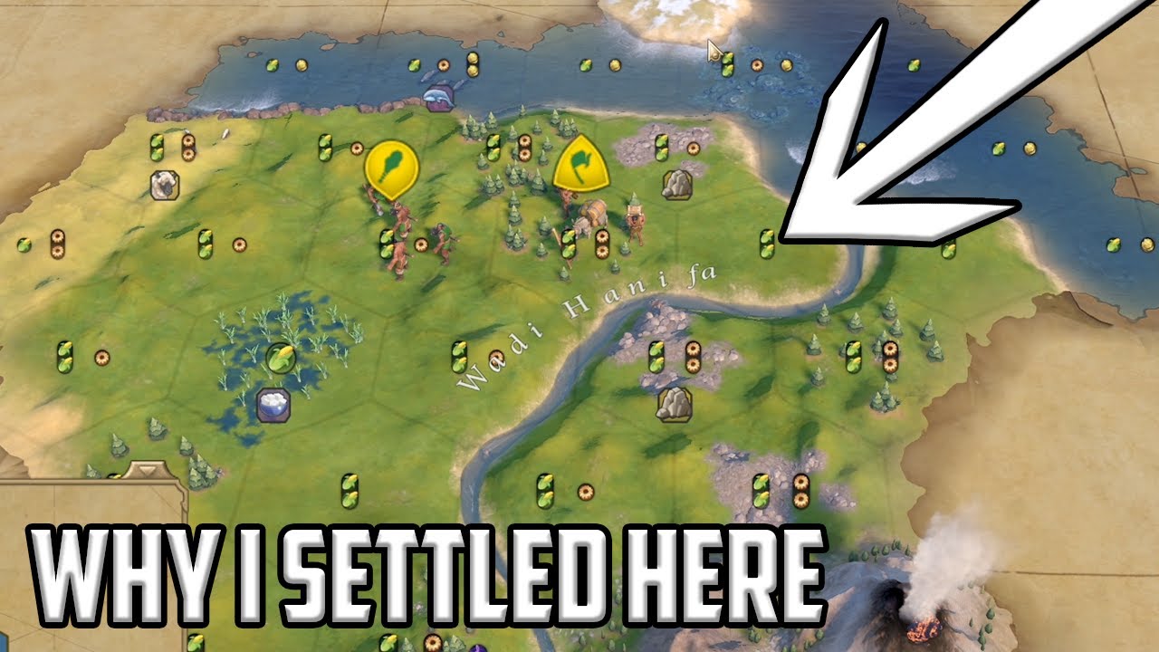 I talked about settling cities and early game strategy - Civ 6 Overexplained Arabia Let's Play Ep 1
