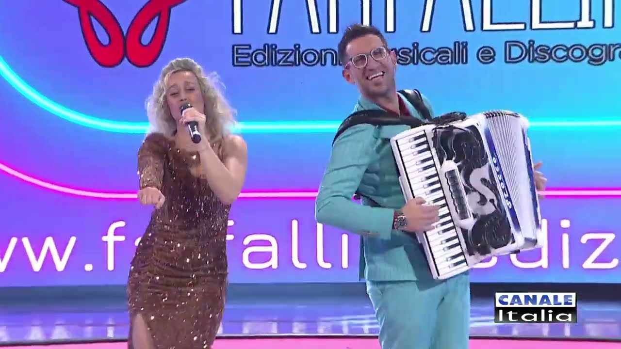 Veila & Giuseppe Spinelli  "POLKA ROMAGNOLA" Canale Italia SPECIALE FARFALLINA Cantando Ballando