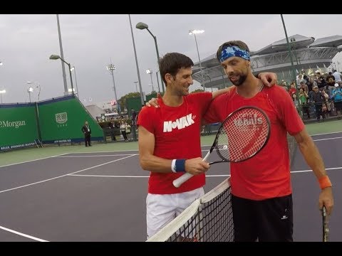 First Training With Novak Djokovic | Rolex Shanghai Masters 2018 (TENFITMEN)