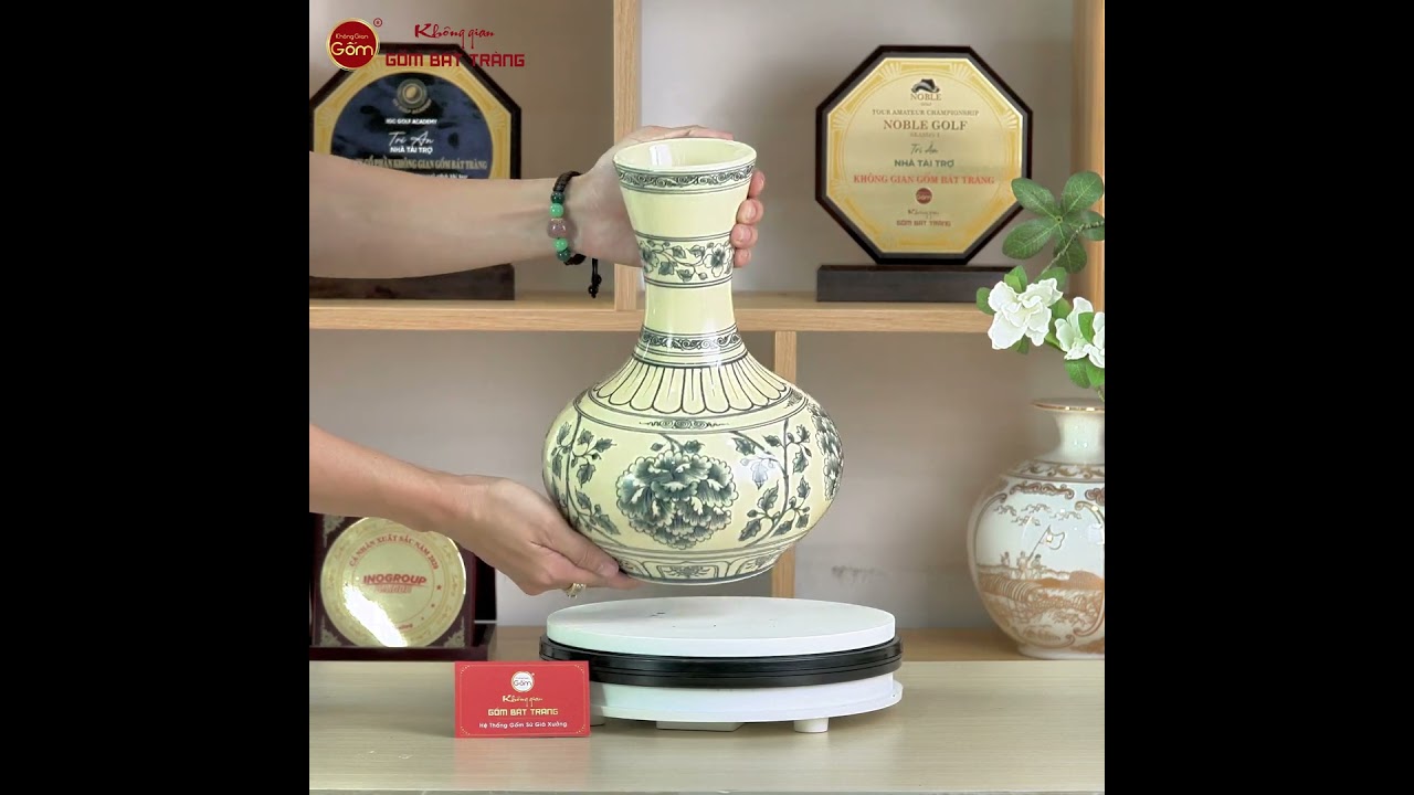 Bình Tỏi Dẹt Phú Quý Hoa Phù Dung