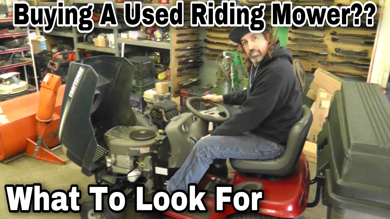 The BEST Tips When Buying A Used Riding Mower