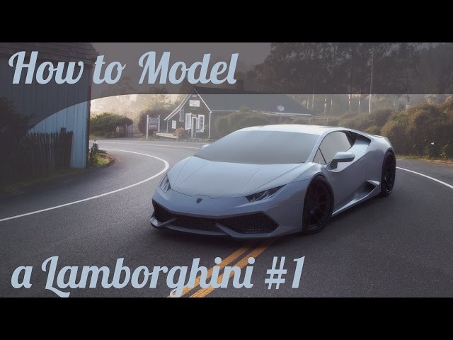 Maya tutorials 3d car modelling Lamborghini Huracan
