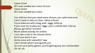 Come Closer – A Boogie and Queen Naija lyrics