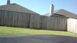 preview picture of video 'Our dog barking on Spruce Street, Royse City, TX'