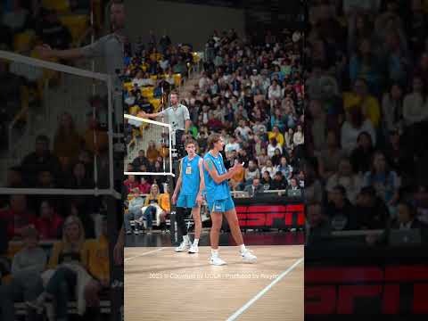 Andrew Rowan of UCLA Men’s Volleyball commanding the floor