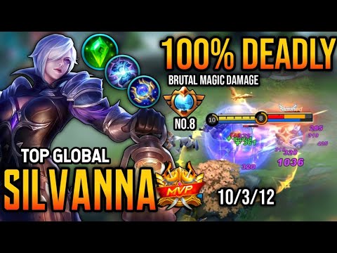 SILVANNA BEST BUILD 2022 | TOP GLOBAL SILVANNA GAMEPLAY | MOBILE LEGENDS✓