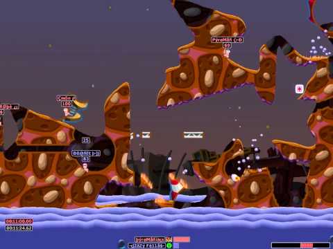 Worms Armageddon (Project X) : Worst Kami-Glider Fail Ever