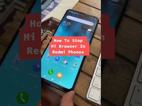 how to stop mi browser in Redmi phones