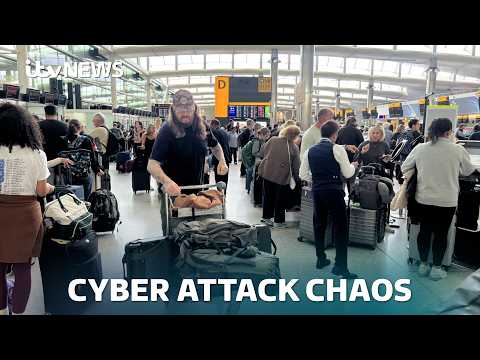 Cyber attack on major European airports causes flight delays and cancellations | ITV News