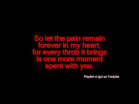 Let The Pain Remain video thumbnail
