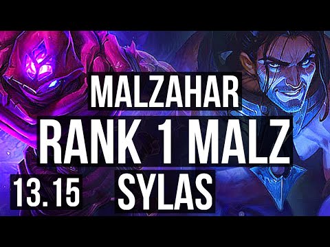 MALZAHAR vs SYLAS (MID) | Rank 1 Malz, 11/3/25, Dominating | EUW Challenger | 13.15