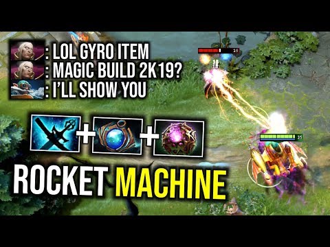 ROCKET MACHINE GUN..!! Magic Build Gyrocopter Counter Invoker by Admiralbulldog 7.22 | Dota 2